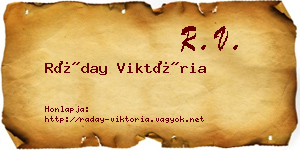 Ráday Viktória névjegykártya