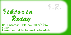 viktoria raday business card